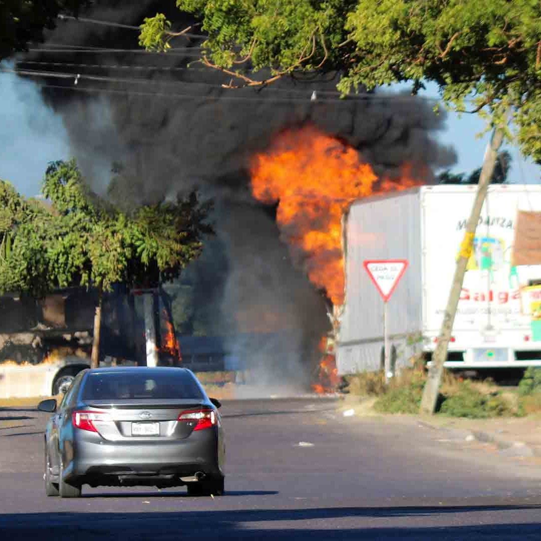 Narcobloqueos en Culiacán tras la captura de Ovidio Guzmán