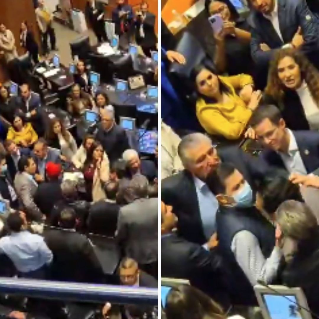 Adán Augusto López Increpa al Panista Mario Vázquez y Protagoniza Riña en el Senado