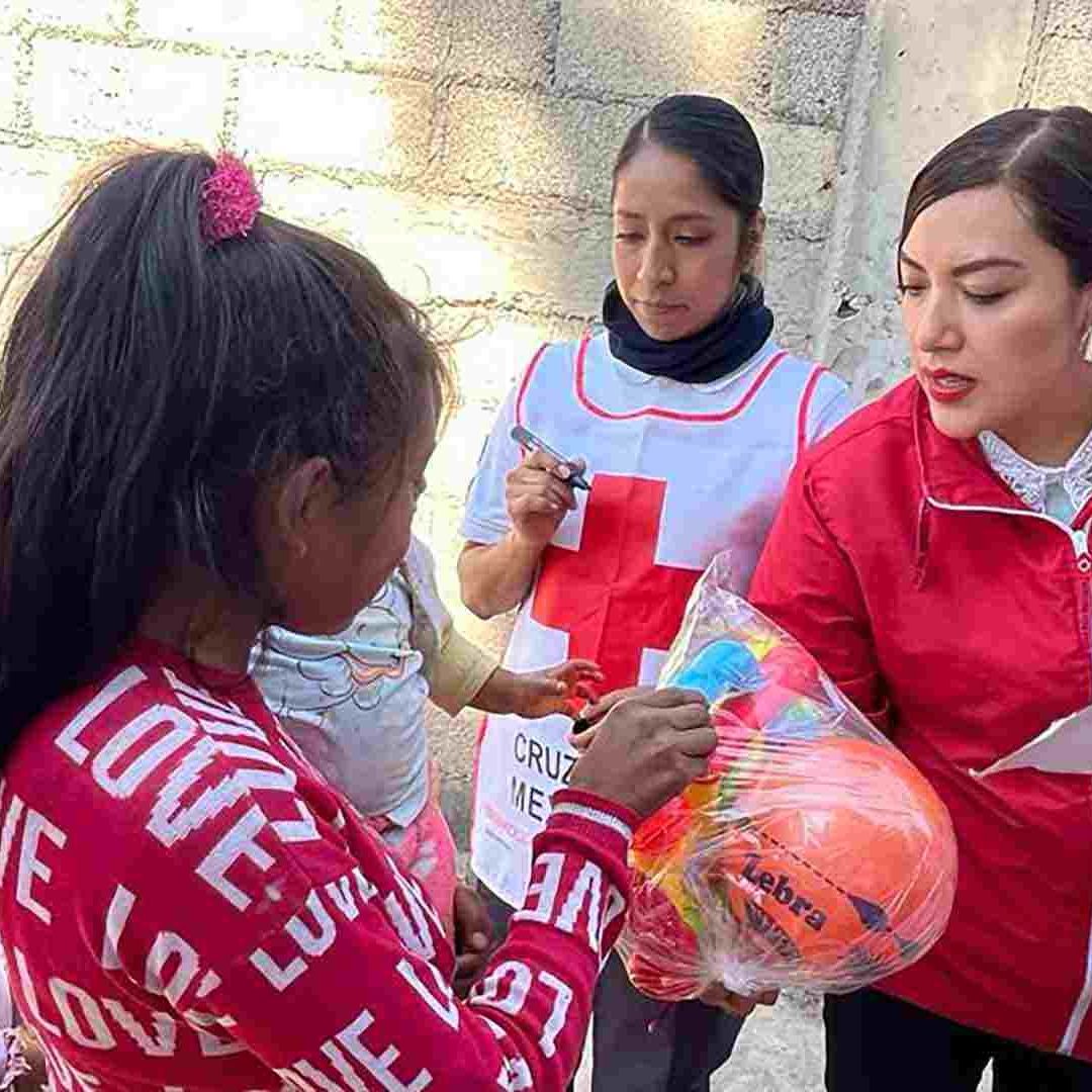 La Cruz Roja acopió estos juguetes para ser entregados en Día de Reyes.