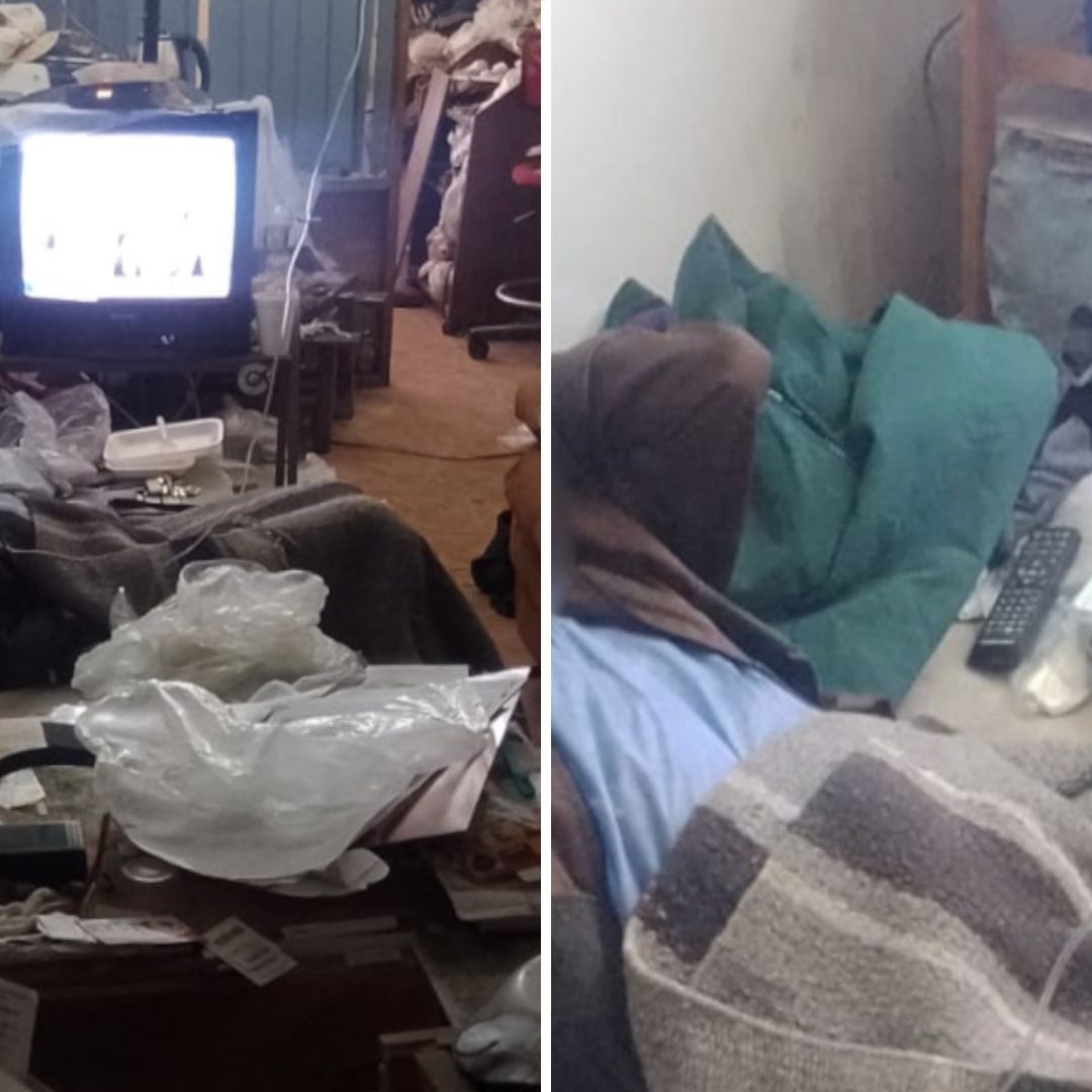 Hombre vive en condiciones inhumanas en su casa en la Col. Guadalupe de Puebla. Foto: Franco Arteaga | N+