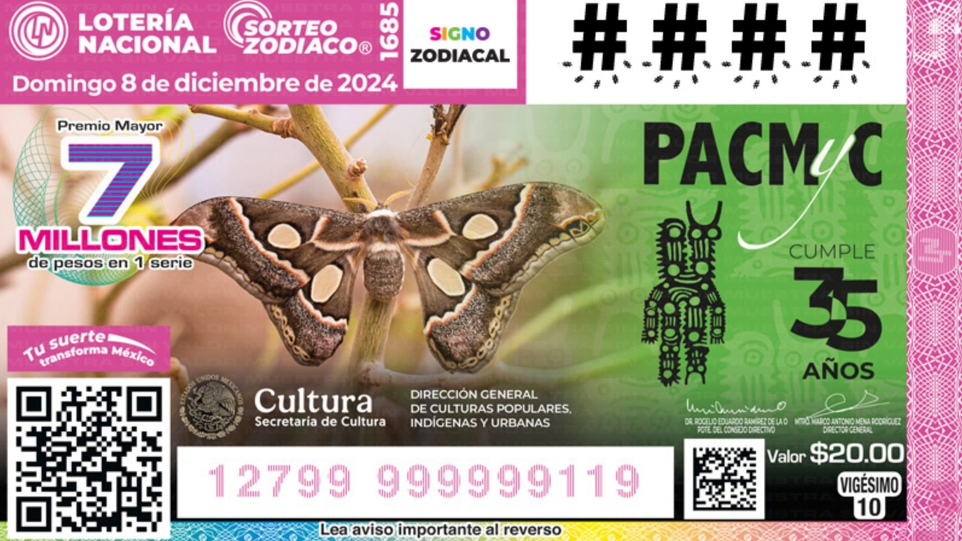 Resultados Lotería Nacional hoy 8 de diciembre 2024 Ganadores sorteo zodiaco 1685