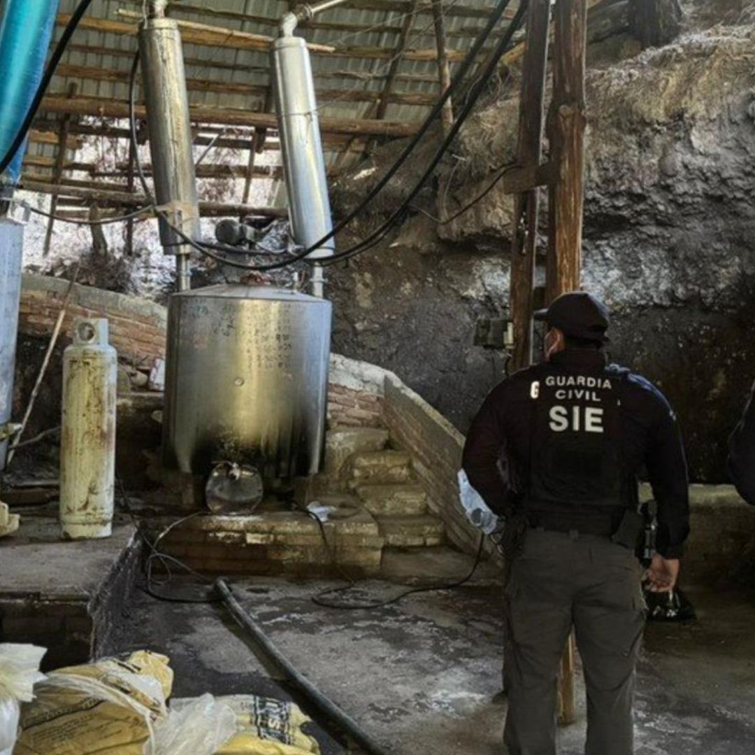 Laboratorio clandestino de drogas Michoacán