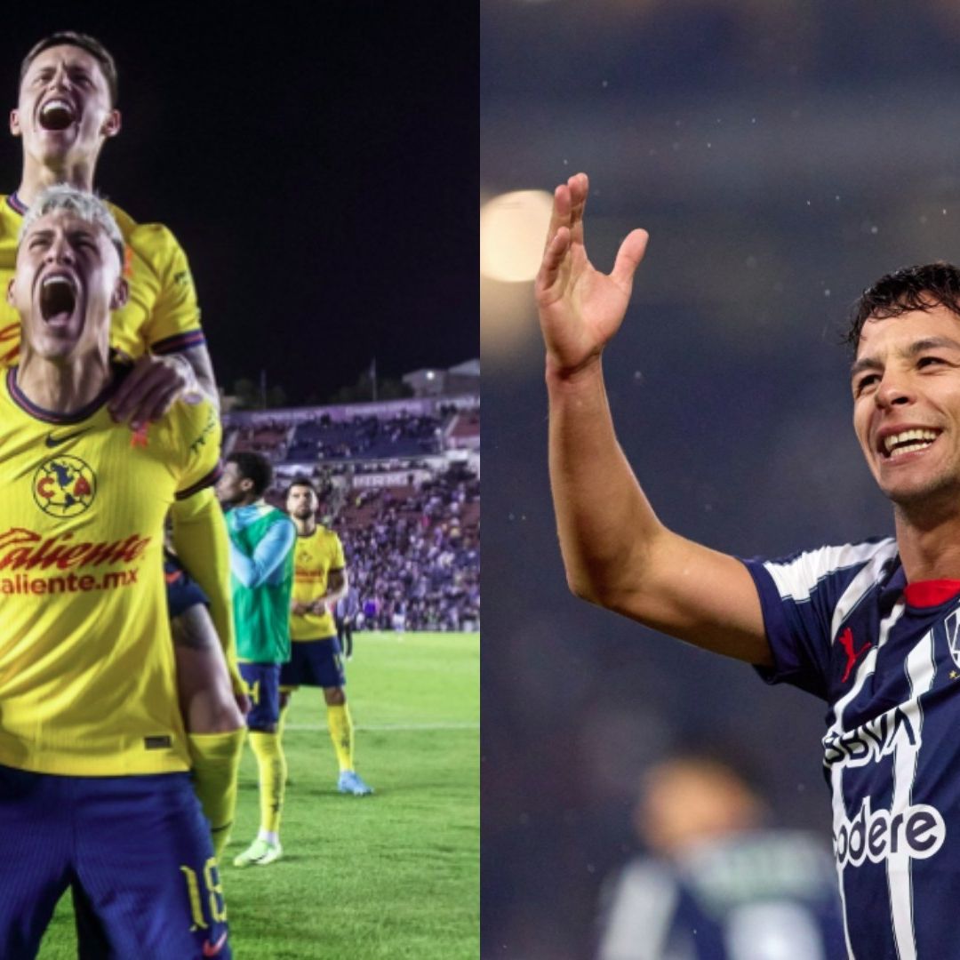 Jugadores del América y de los Rayados
