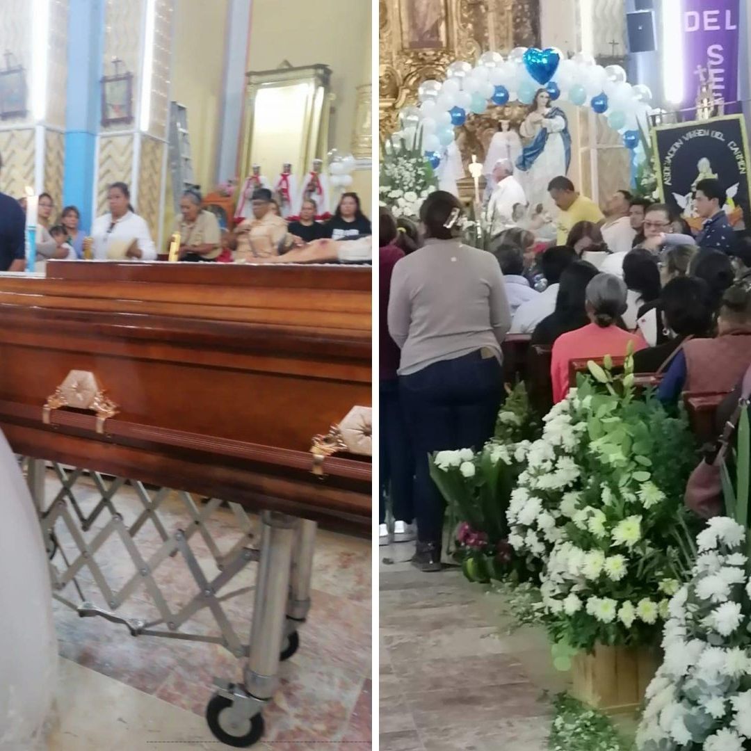 Prometida llegó al funeral del amor de su vida vestida de novia.