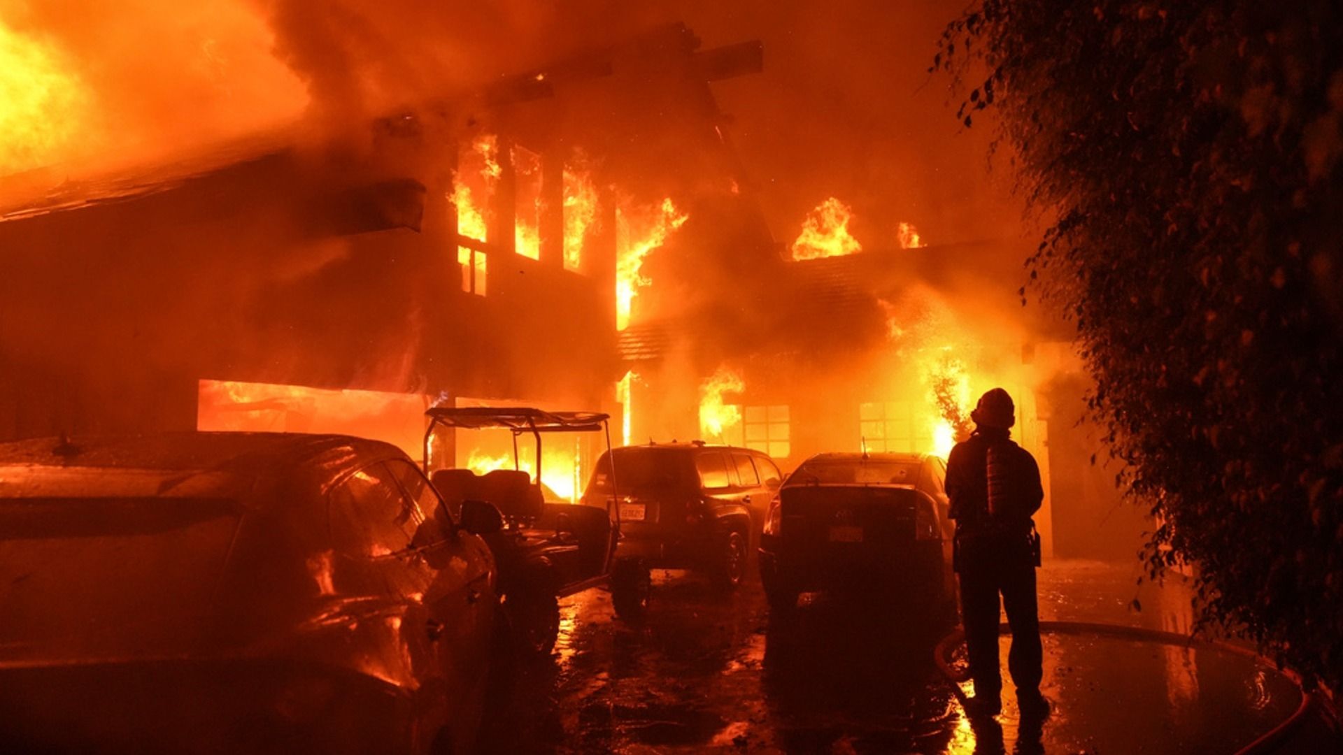 Incendio forestal Franklin en Malibú, California
