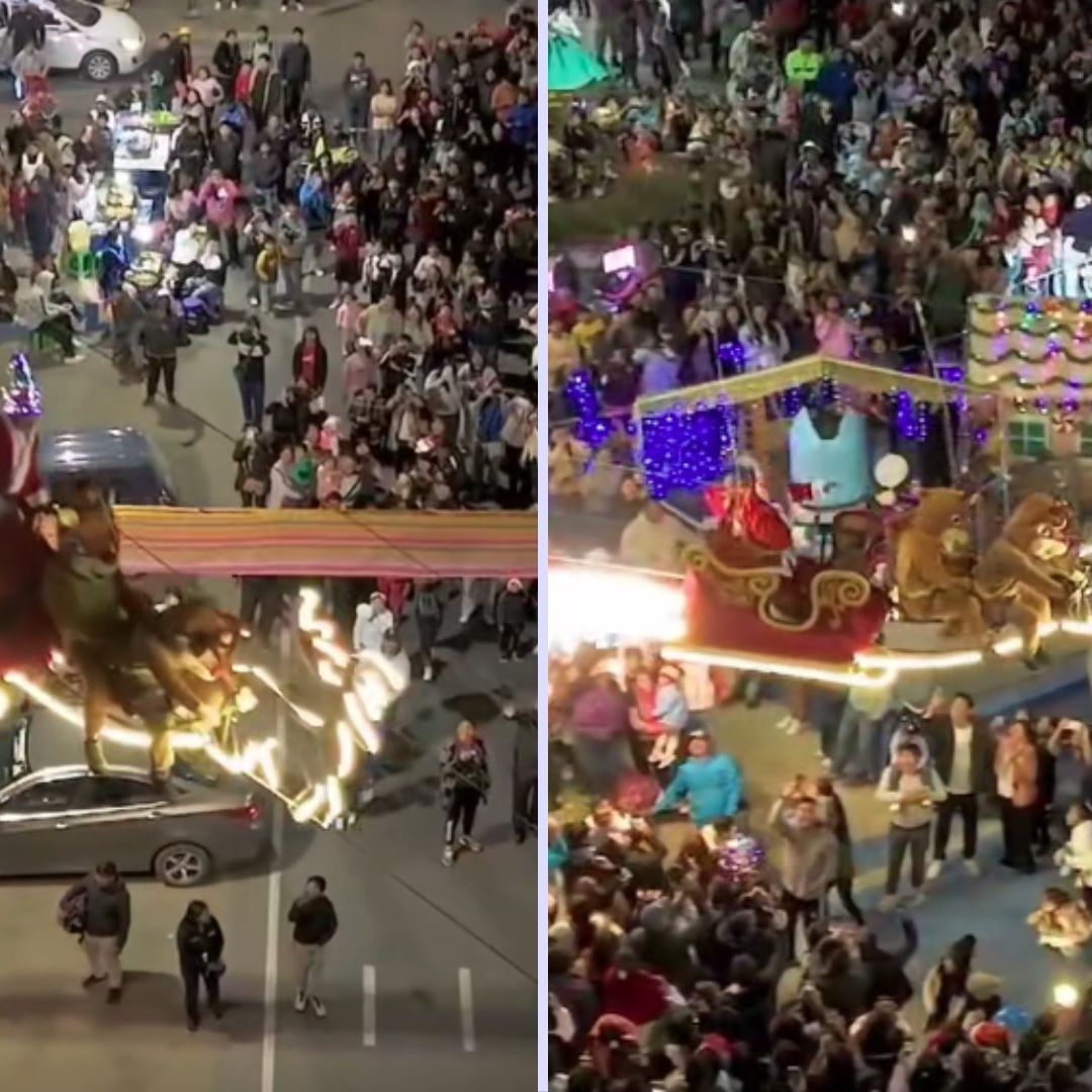 Video | Alcalde se Viste de Santa y Surca el Cielo con su Trineo Volador