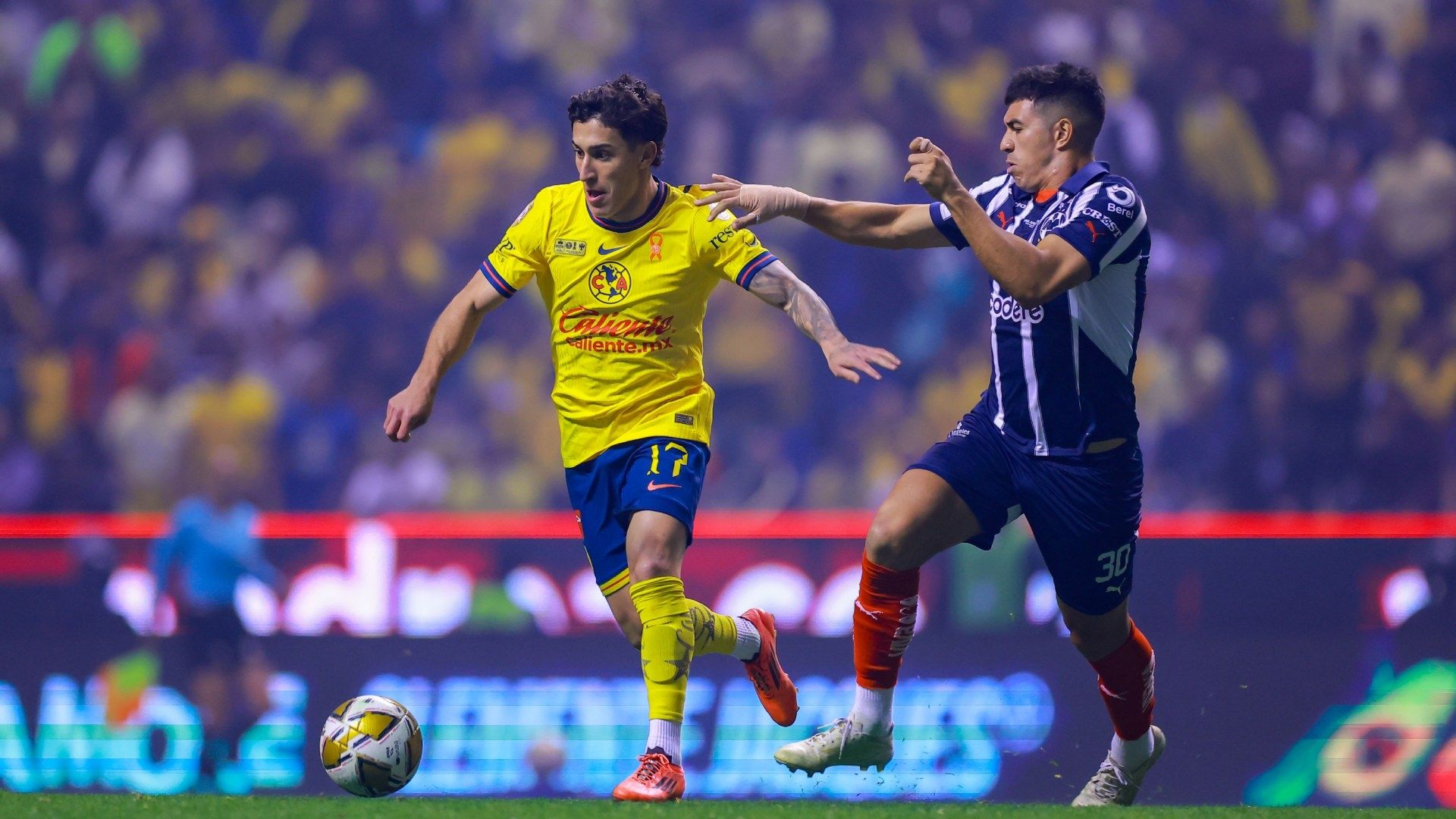 América y Monterrey jugaron la final de ida en el Estadio Cuahtémoc de Puebla