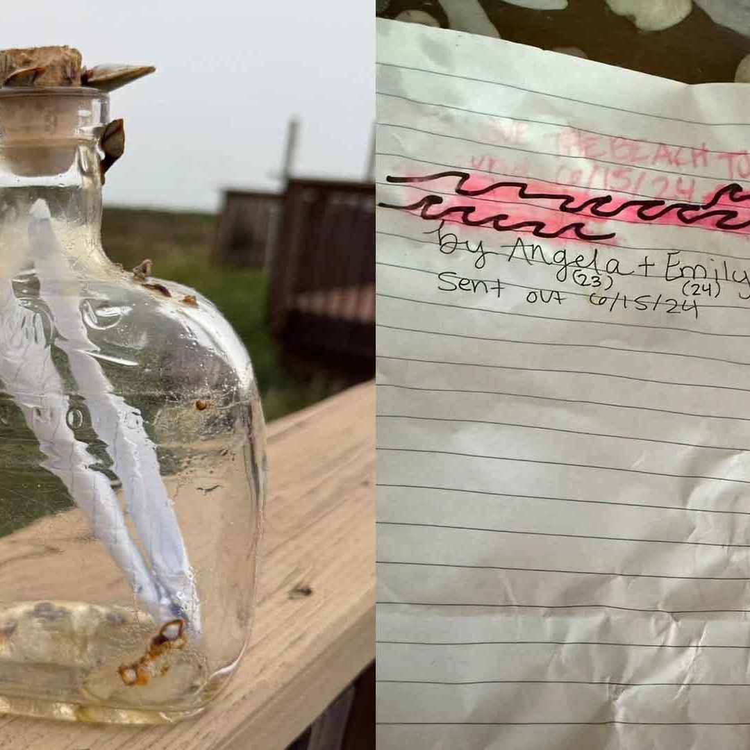 Mujer Encuentra Mensaje en una Botella Mientras Paseaba en una Playa de Texas