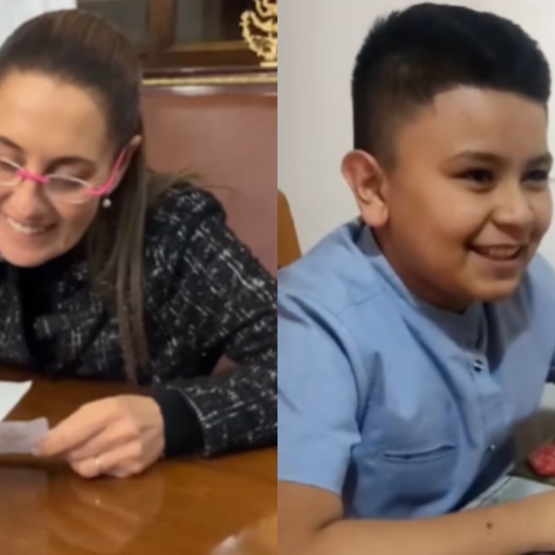 Presidenta Sheinbaum Comparte Video de Llamada Realizada a Niño que le Regaló una Carta