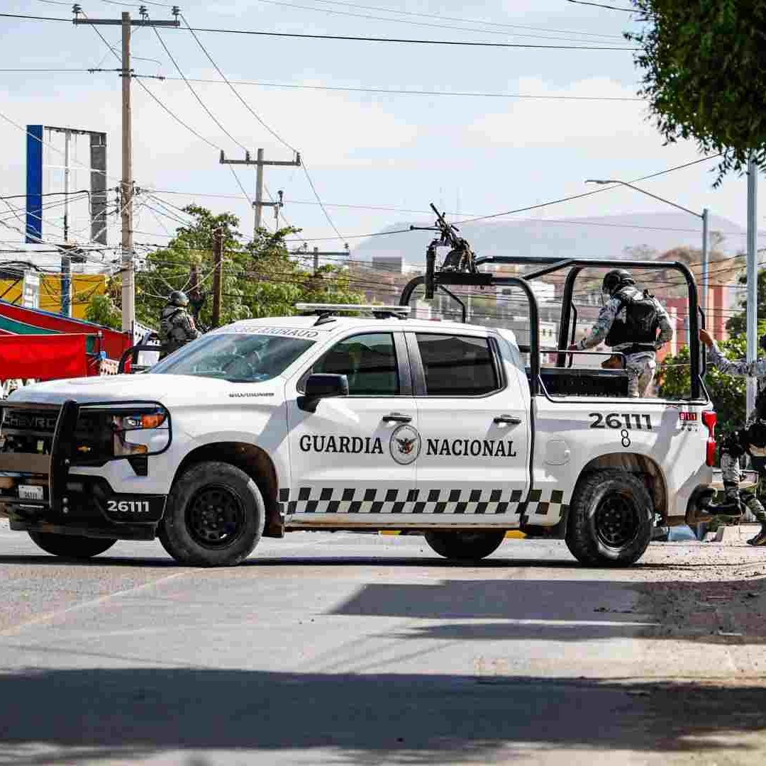 Las unidades contaban con balizados apócrifos que simulaban pertenecer a la Guardia Nacional
