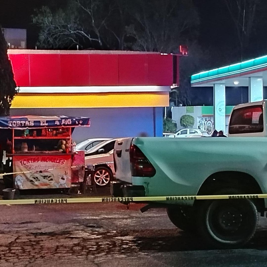 Cadena de custodia en gasolinera de Nogales por el homicidio de un comerciante