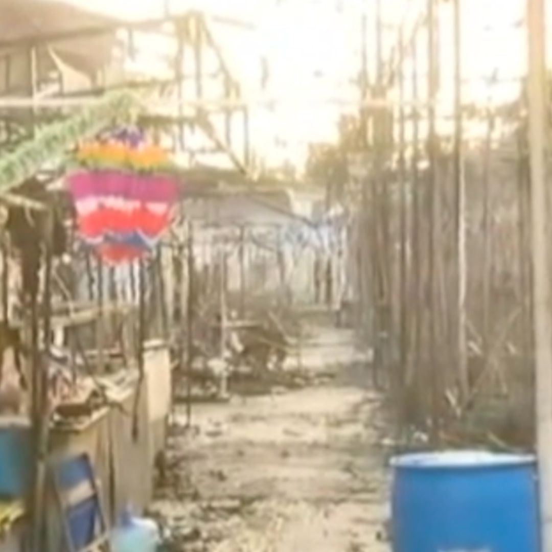 Se Queman al Menos 70 Comercios en una Expo Navideña en Celaya. Foto: Nmás Bajío