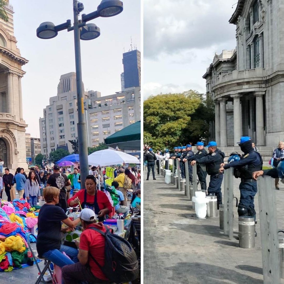 Bellas Artes: Antes y Después del Operativo Vs Vendedores Ambulantes | Galería
