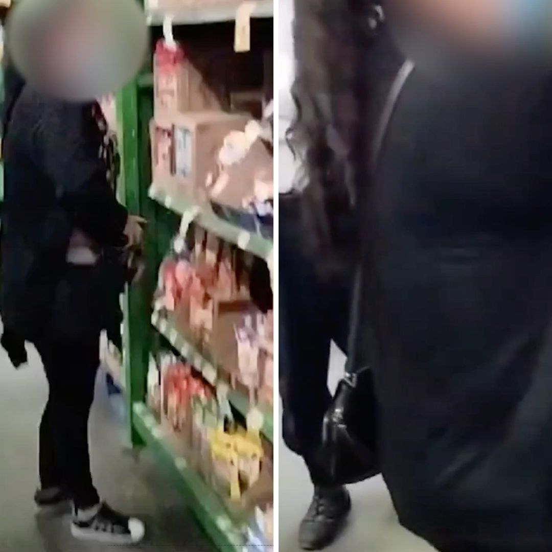 Video: Exhiben a Mujer Fardera en Bodega Aurrerá de San Jerónimo Caleras, Puebla