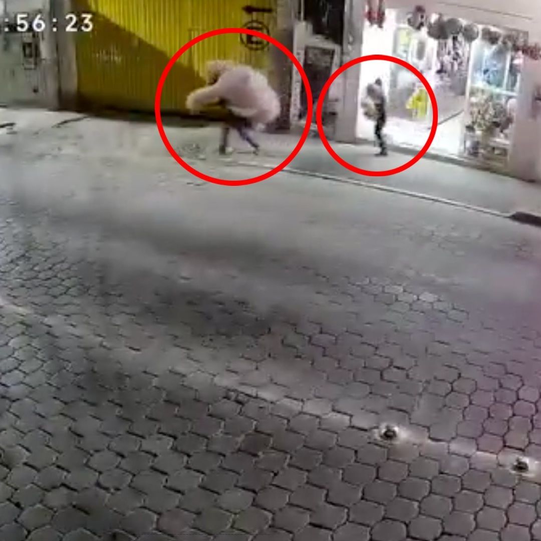 Video: Pareja Roba Oso Gigante de Peluche de Tienda de Regalos en Tehuacán, Puebla