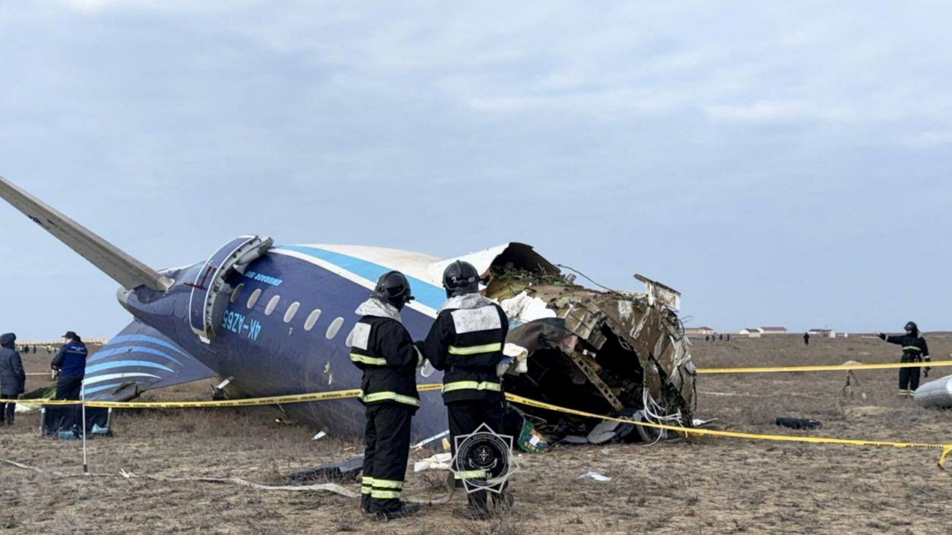 Videos de la caída de avión en Kazajistán