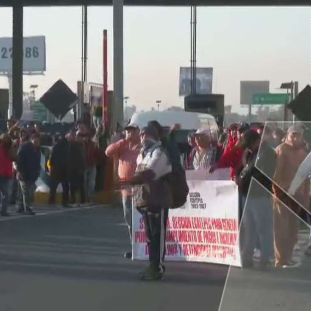 Video | ¿Qué Pasó en la Autopista México-Pachuca? Empleados de Suteym en Ecatepec Toman Caseta