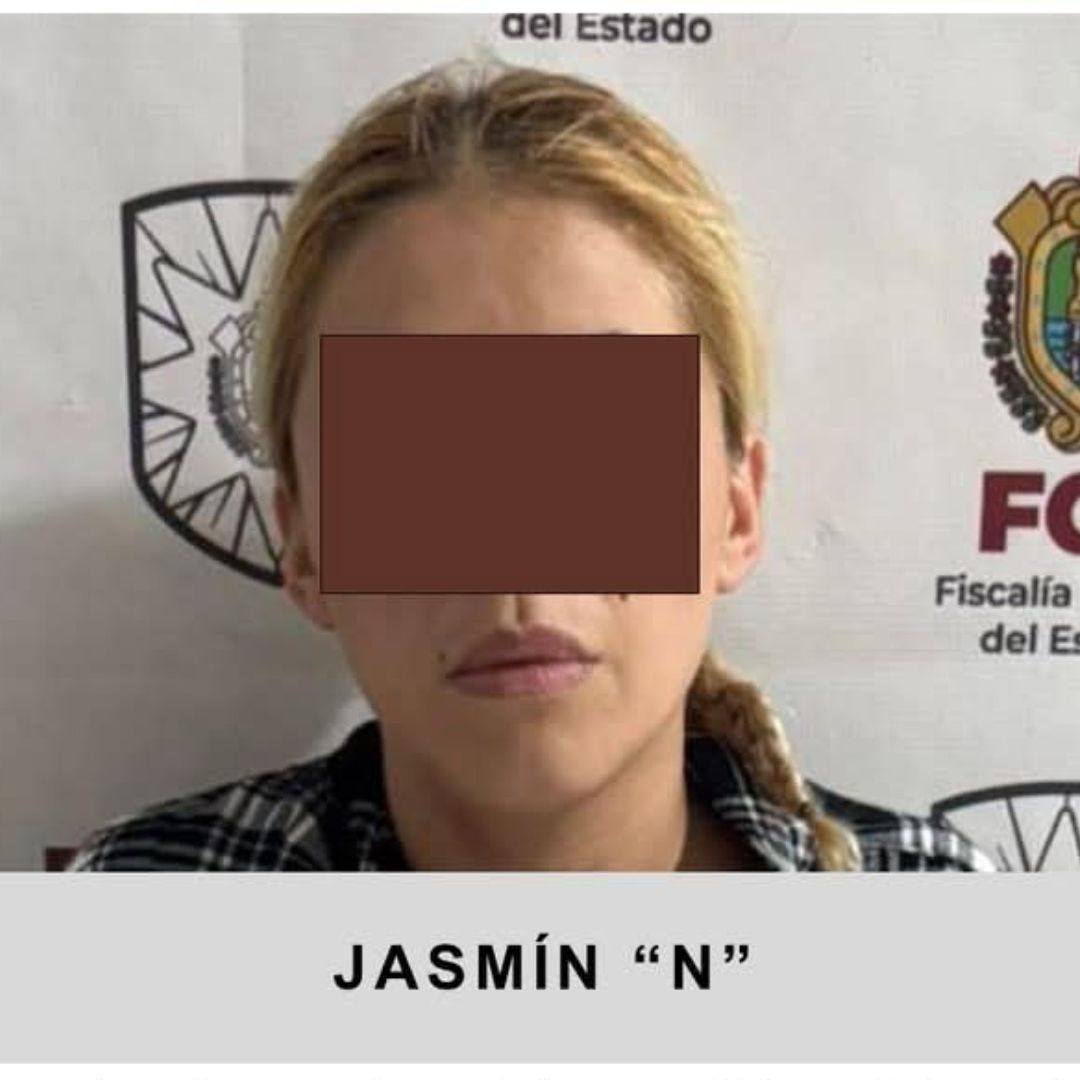 Jasmín N detenida por la Fiscalía General del Estado en Xalapa, Veracruz