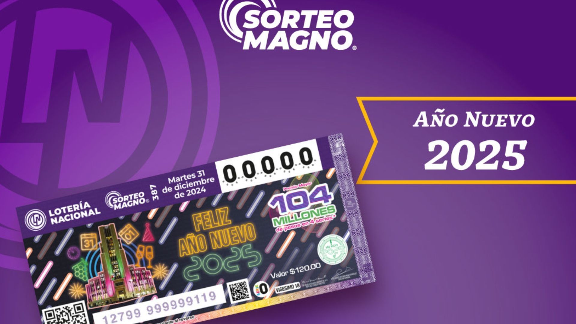 Checa la lista de boletos ganadores del Sorteo Magno 387 de fin de año de la Lotería Nacional este 31 de diciembre 2024