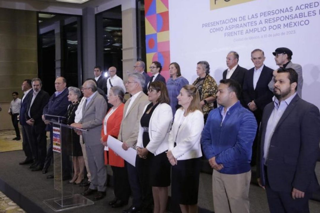 Frente Amplio por México anuncia a aspirantes contendientes