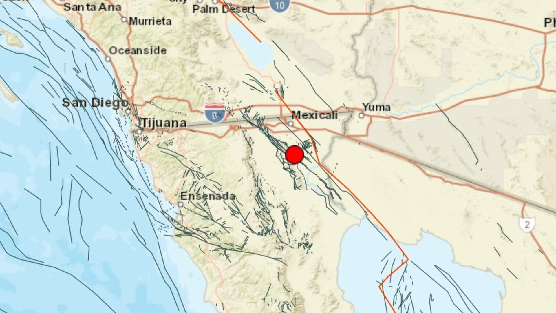 Sismo de magnitud 4.0 sacude a Mexicali este lunes
