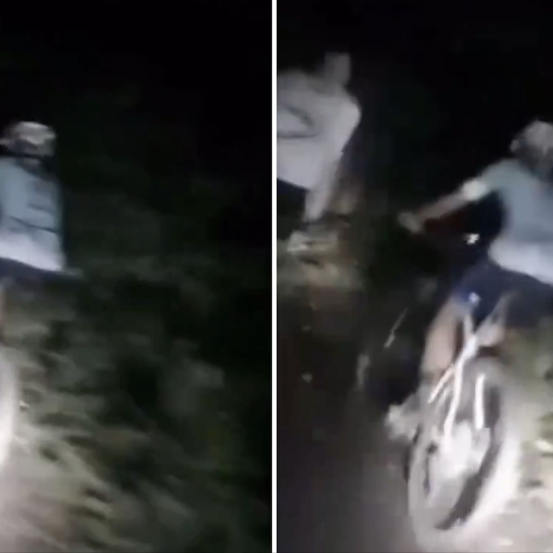Graban supuesto fantasma en recorrido en bicicleta