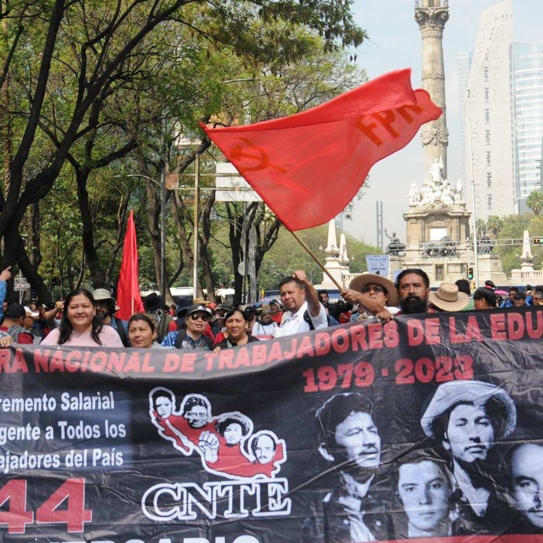 Marcha de la CNTE en la CDMX