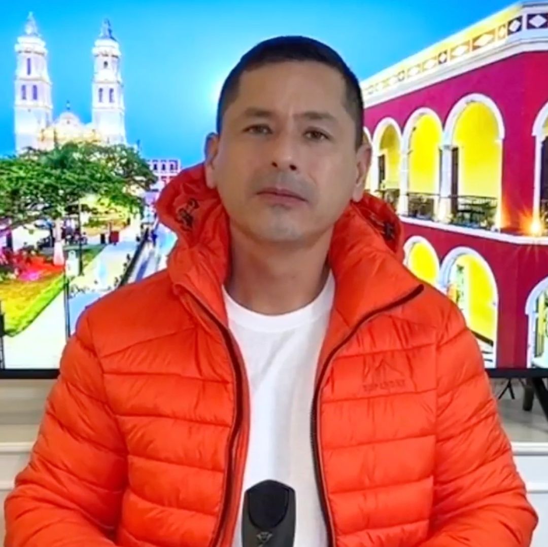 Eliseo Fernández en un video donde señala que pronto volverá a Campeche