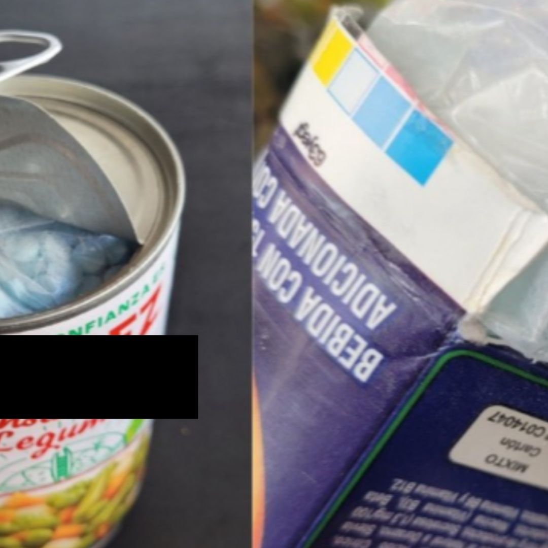Incautan 700 mil pastillas de fentanilo oculto en latas y empaques de comida