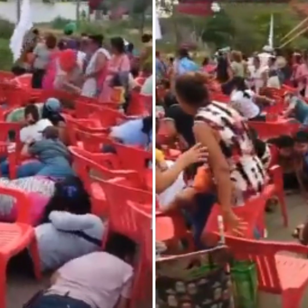 Video: Balacera en Cierre de Campaña de Candidata de Morena en Oaxaca