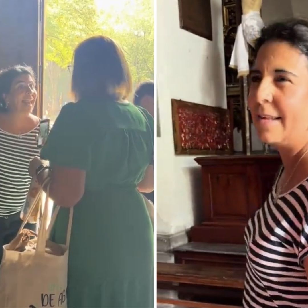 Mujer regaña a turistas por entrar en shorts a iglesia de Coyoacán