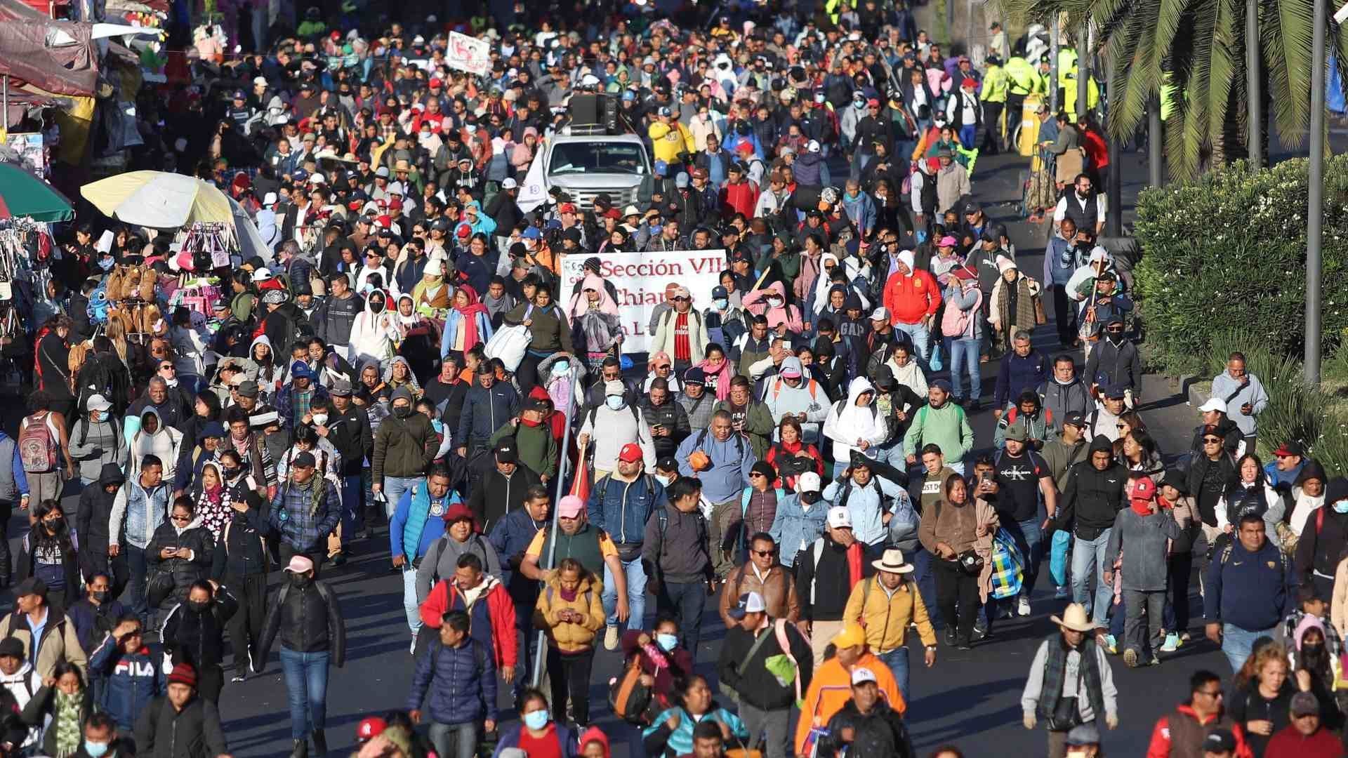 Marcha de la CNTE en CDMX en noviembre 2025. Foto: Cuartoscuro | Archivo
