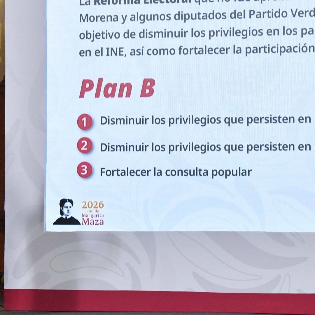 La presidenta Sheinbaum presentó el Plan B.