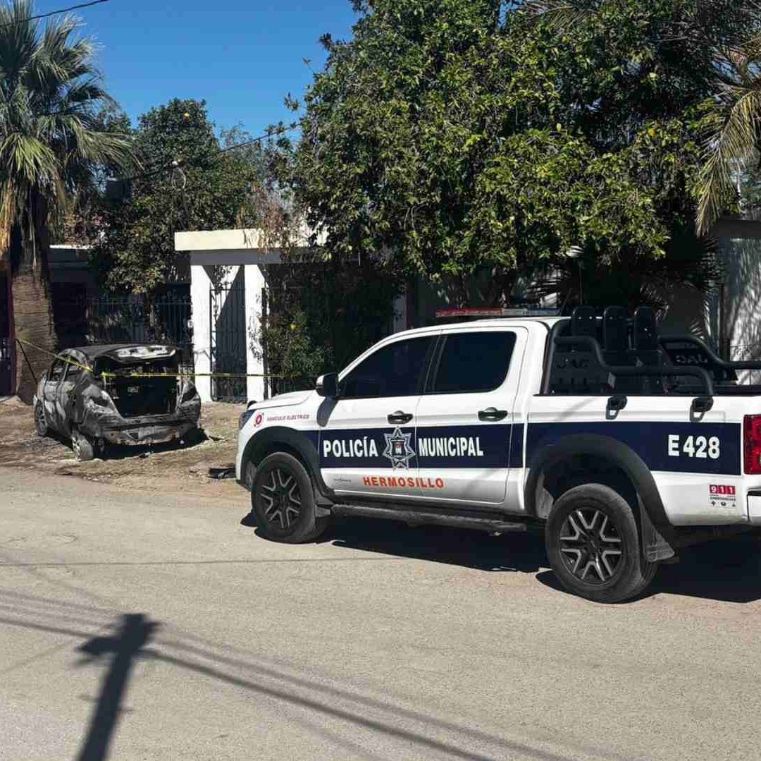 Hombre Detenido por Presuntamente Incendiar el Vehículo de sus Vecinos en Hermosillo