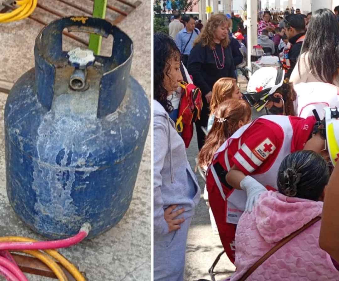 Flamazo por tanque de gas. Foto: GCDMX