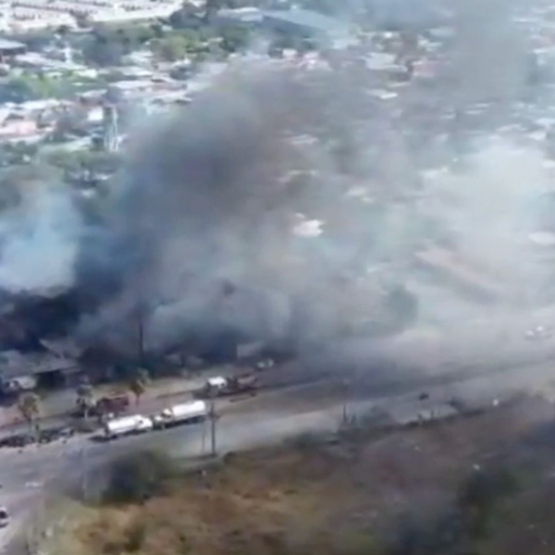 Incendio en colonia América Unida en Juárez