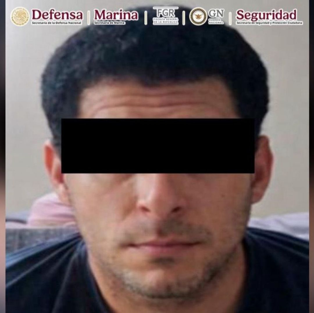 Yair ’N’, presunto líder de una célula delictiva, en Colima.