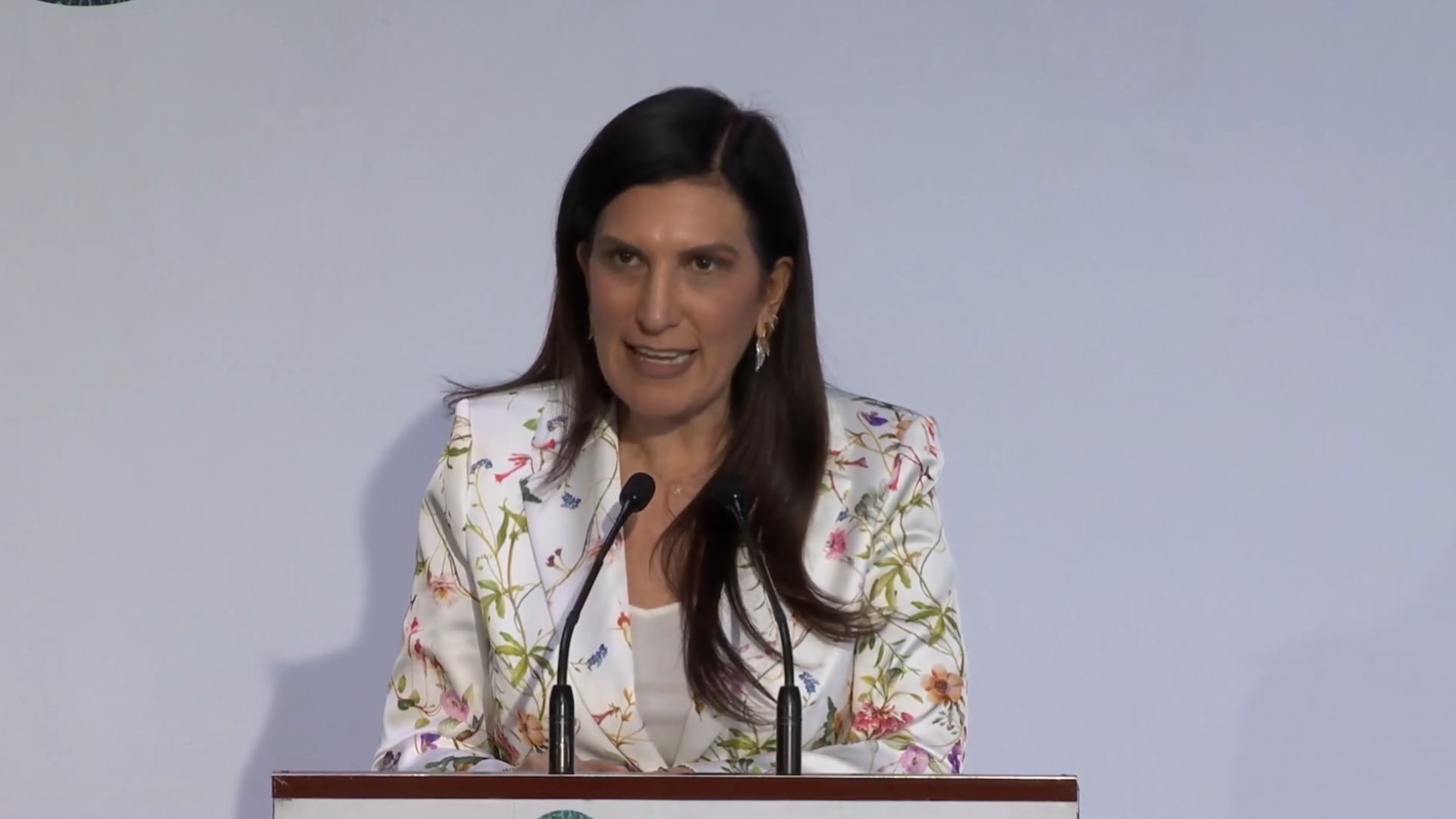 La presidenta de la Mesa Directiva de la Cámara de Diputados, Kenia López Rabadán.