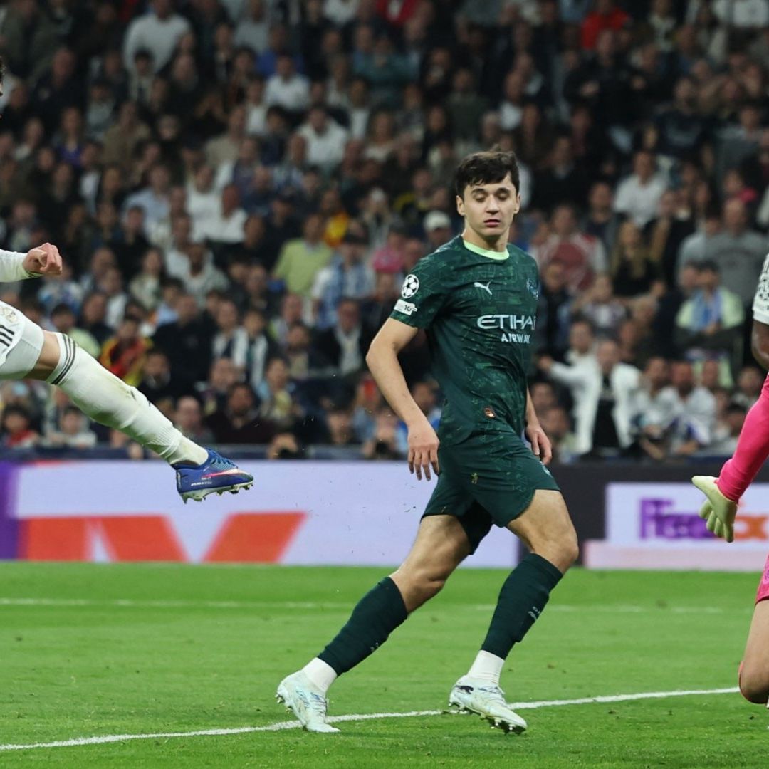 Federico Valverde fue una pesadilla para la zaga del Manchester City en la Champions League.
