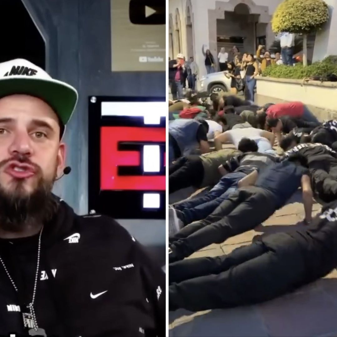 Seguidores de Temach protestan con lagartijas