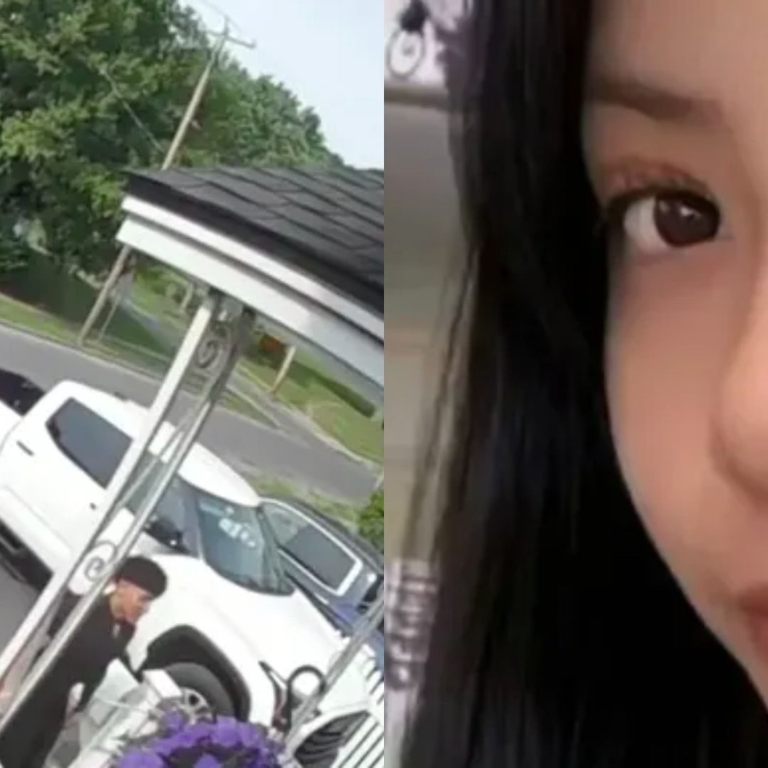 Una patrulla pasar cuando un joven saca el cuerpo inerte de una mujer de un Airbnb en Syracuse, Nueva York