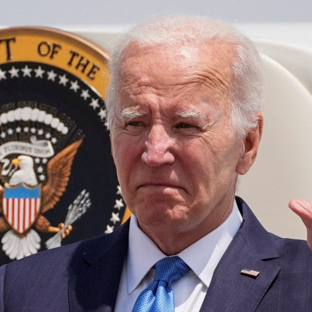 El presidente de EUA, Joe Biden, a su llegada a Washington