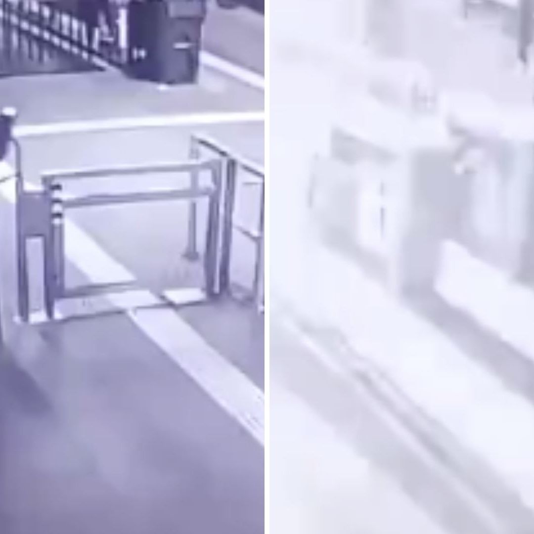 Captan Momento en que Rayo Cae Sobre Estación Taxqueña del Tren Ligero