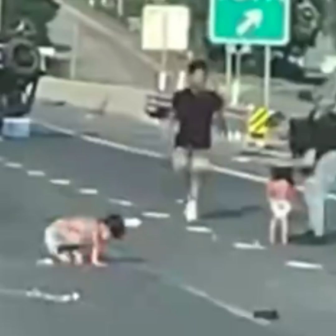 Se registra aparatoso accidente en autopista de Texas