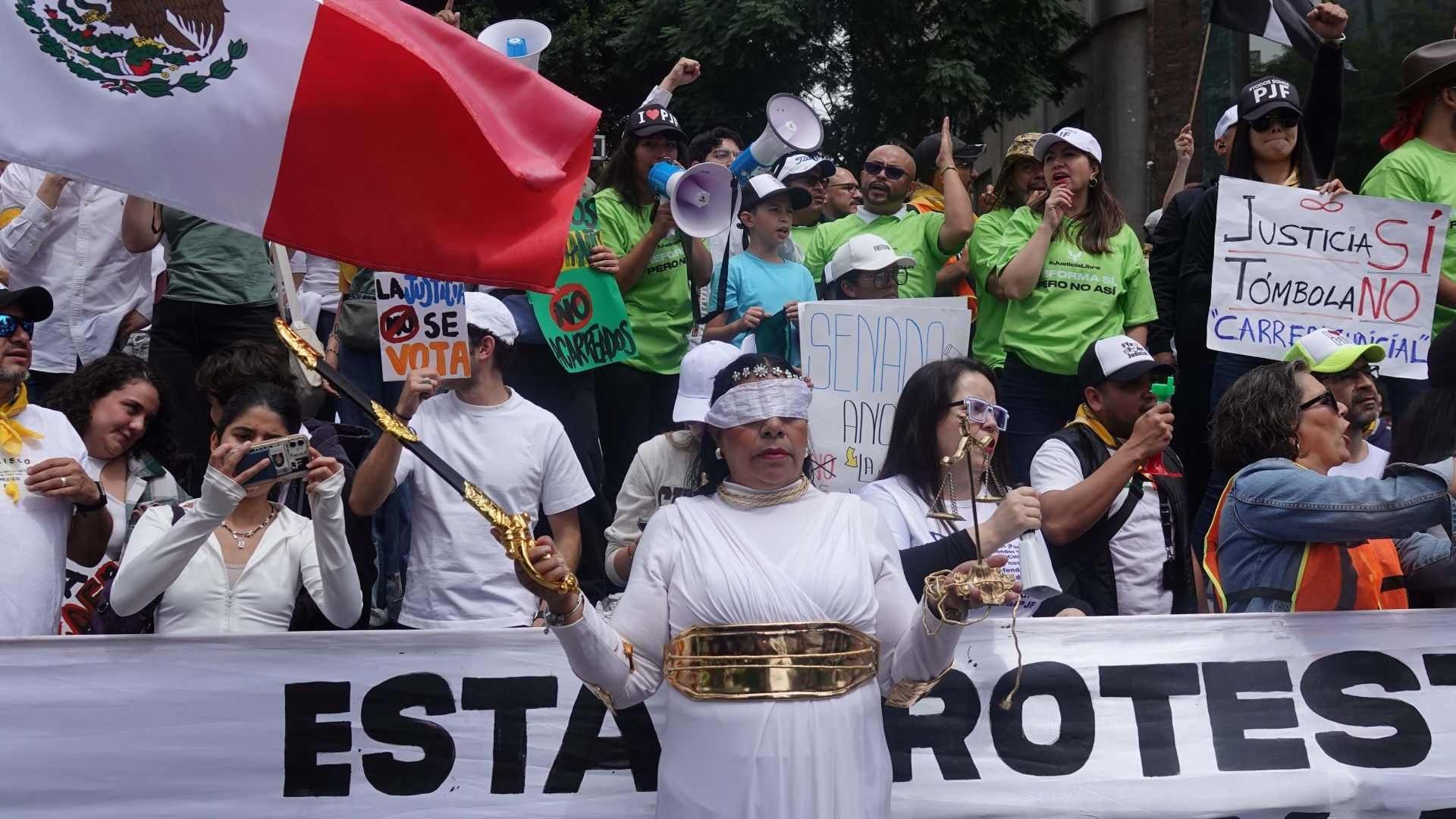 Marchas contra reforma Poder Judicial