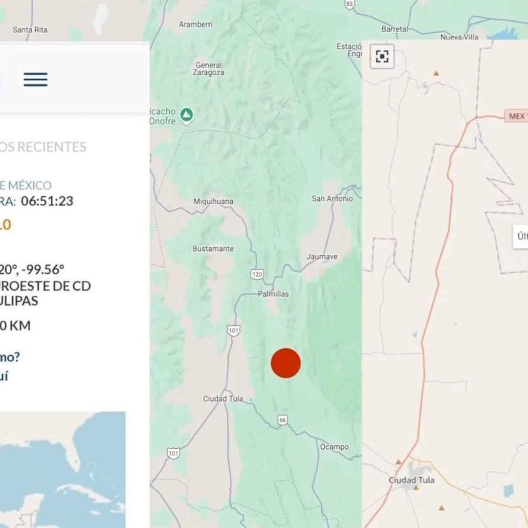 SSN Reporta Temblor de Magnitud 4.0 cerca de Ciudad Victoria, Tamaulipas