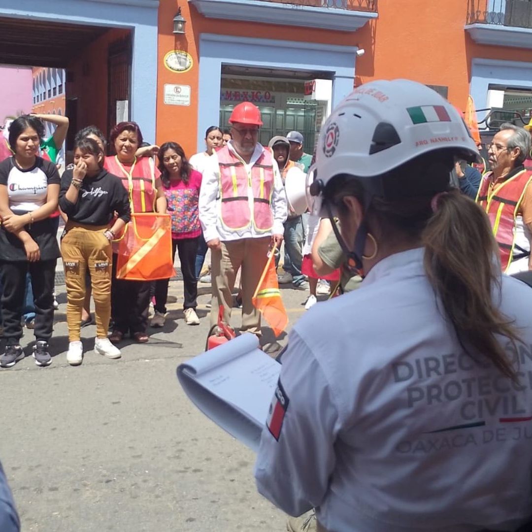 Simulacro nacional 2024 en Oaxaca