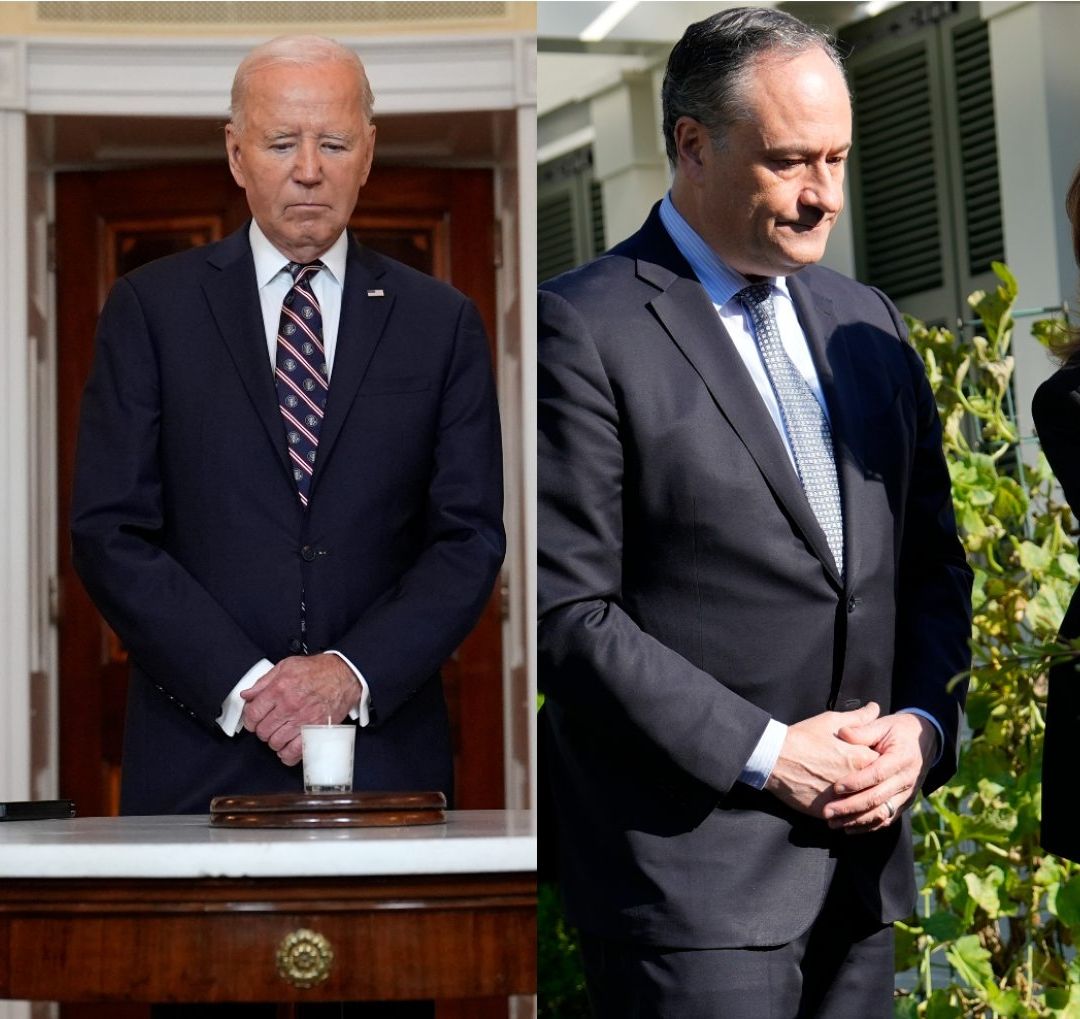 Biden y Harros conmeraron por separado el primer aniversario del inicio de ataques de Hamás a Israel. Foto AP