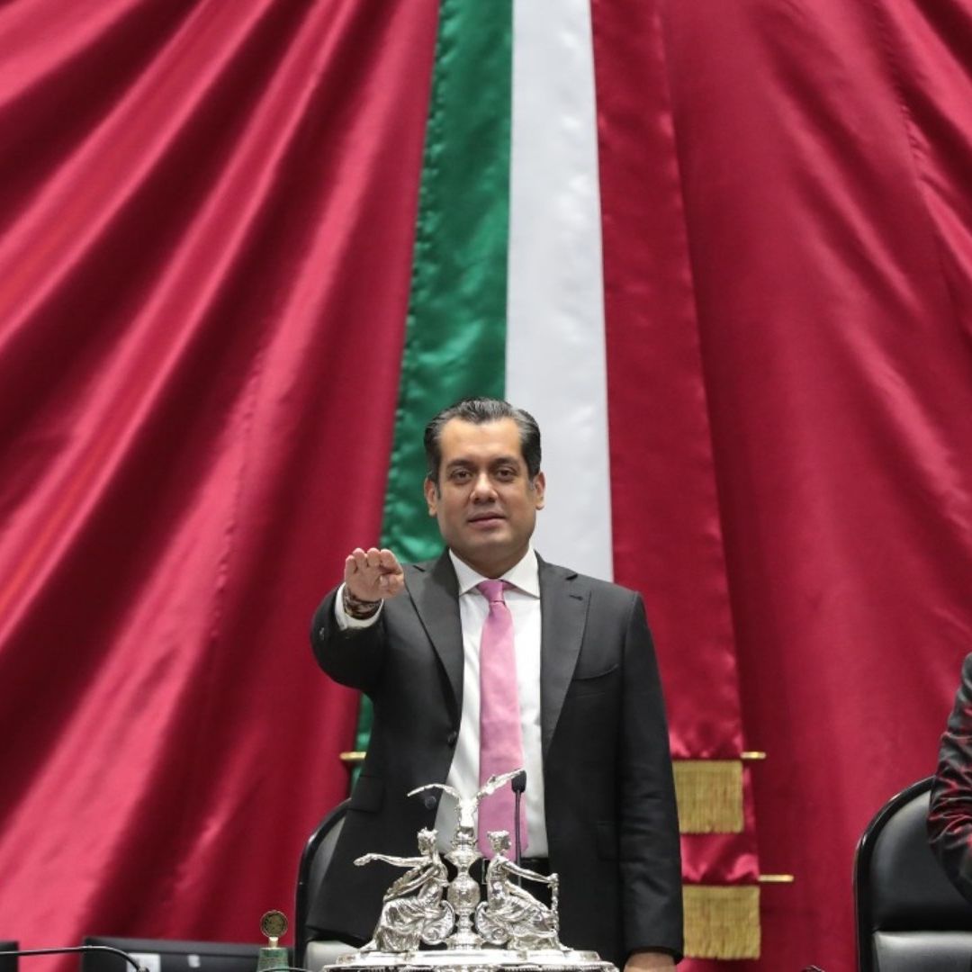 El Pleno de la Cámara de Diputados designó a Sergio Gutiérrez Luna como presidente de la Mesa Directiva. Foto: Cámara de Diputados