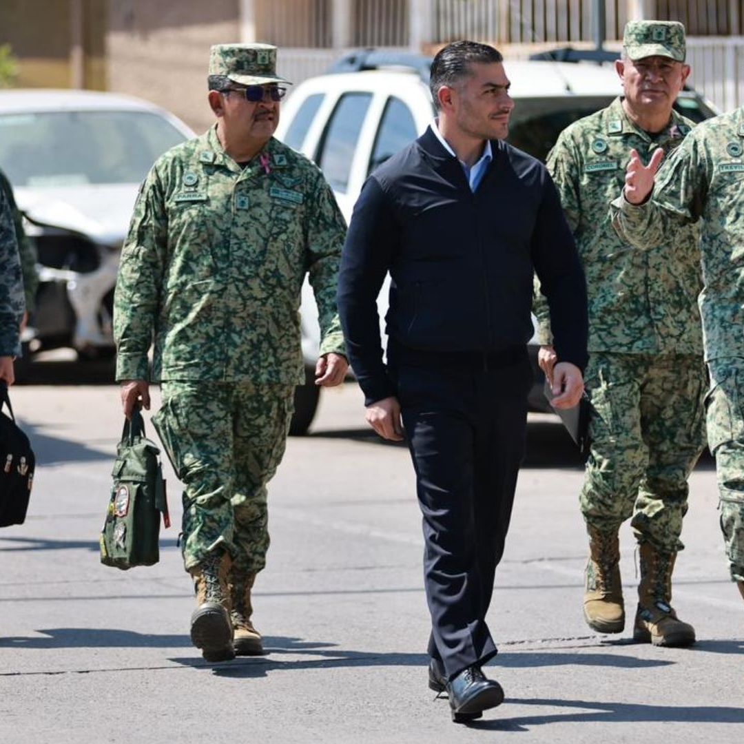 Omar García Harfuch, secretario de Seguridad y Ricardo Trevilla